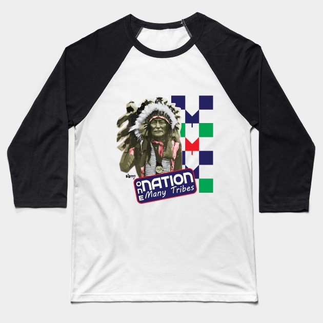 One Nation Many Tribes Baseball T-Shirt by BigChief